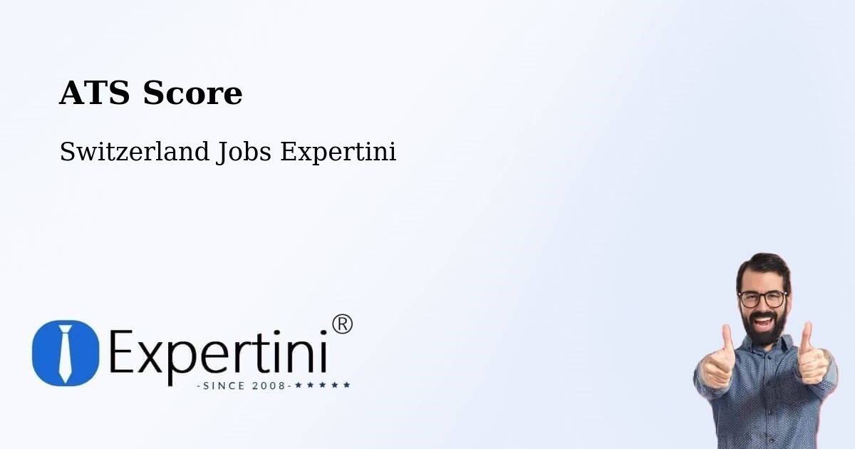 Resume ATS Score & Job Description Match Tool – Boltigen - Switzerland Jobs Expertini